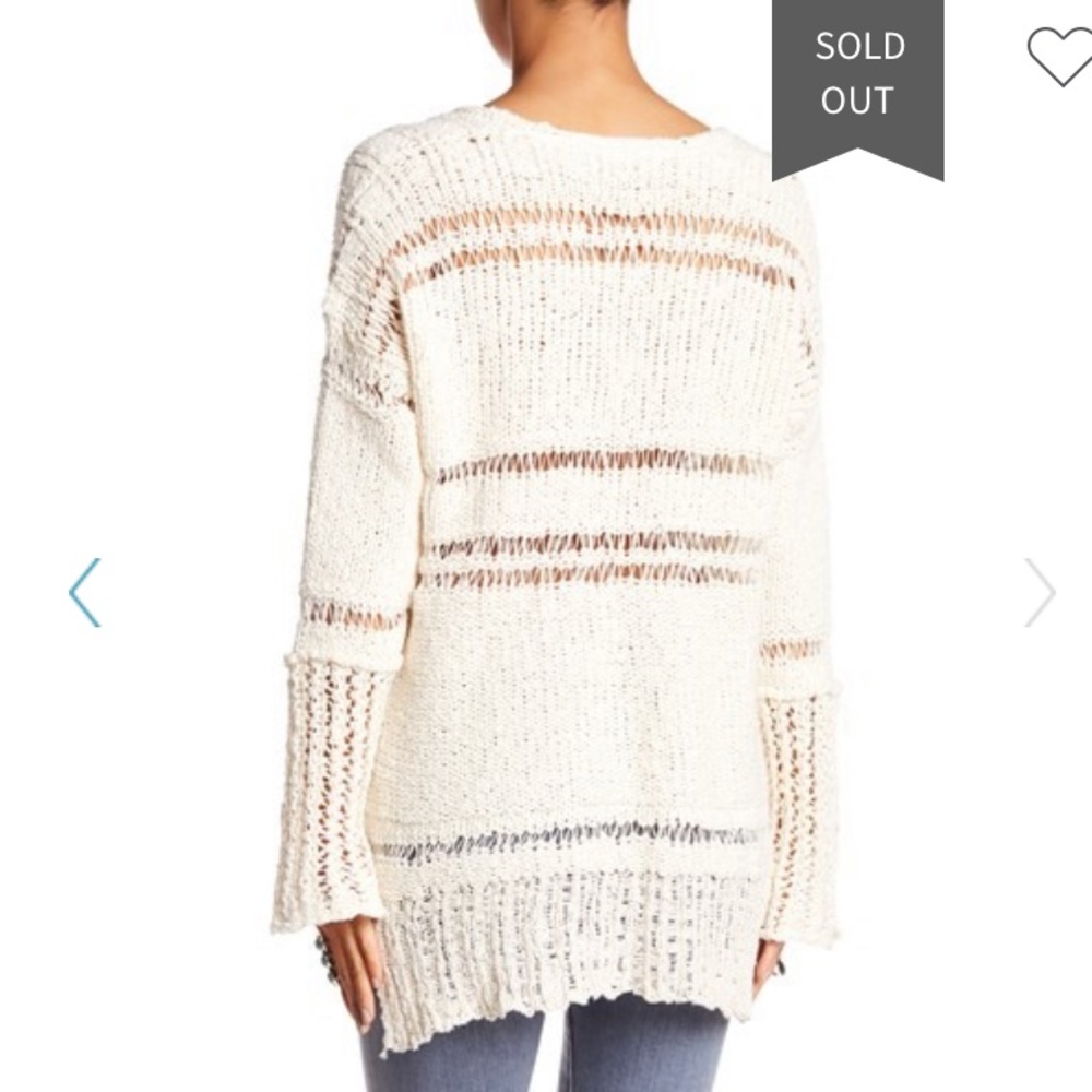 Free People Belong to You White Sweater | Size M - Picture 4 of 5